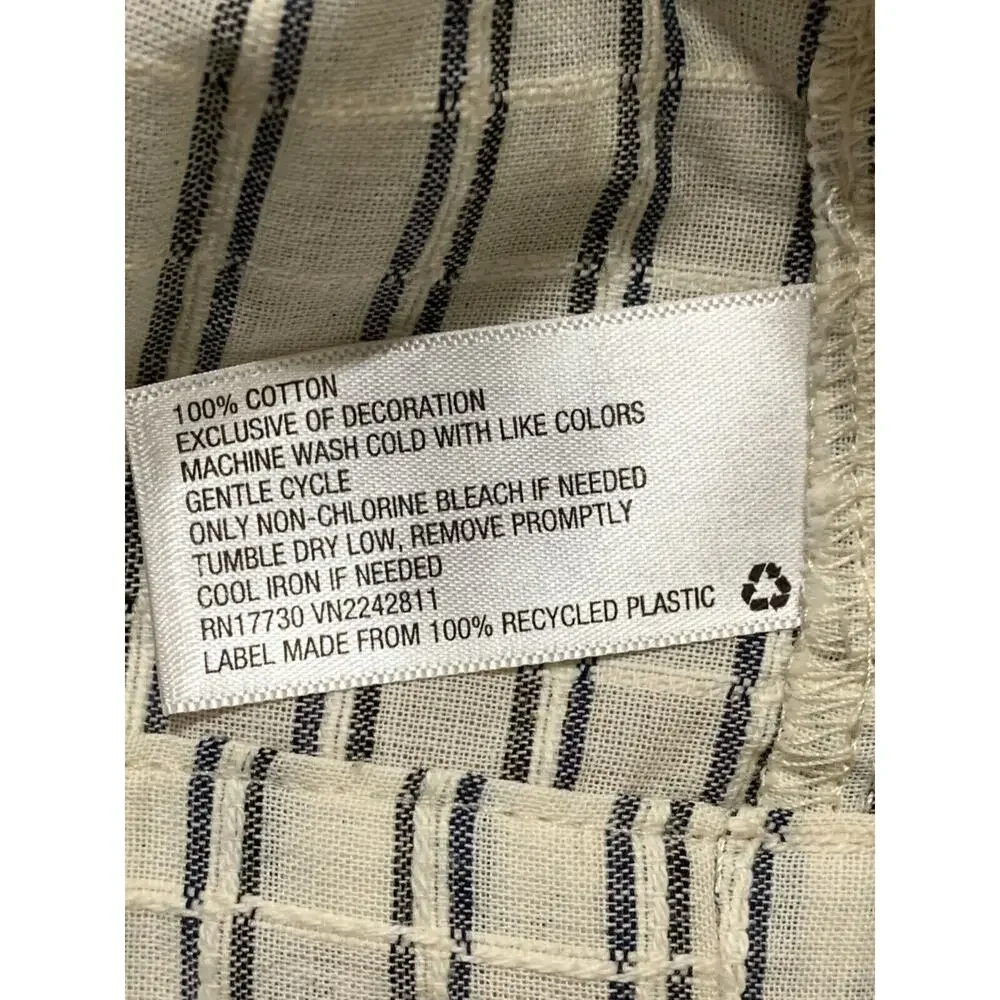 Universal Thread Stripe Embroidered Tassel Tie Strap Tank Top - Picture 9 of 10